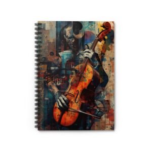 IS_6406 Cello Player Spiral Notebook