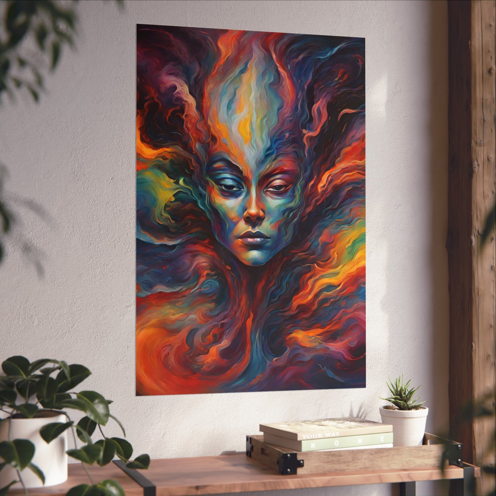 IS_0390 Surreal Spectrum Face Fine Art Print - Image 3