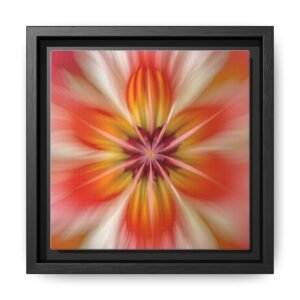 IS_4874 Framed Floral Burst Matte Canvas Art