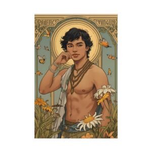 IS_6317  Sunlit Muse Art Nouveau Rolled Poster