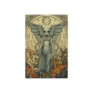 IS_6348 Alien Mythic Sci‑Fi Angel Fine Art Print