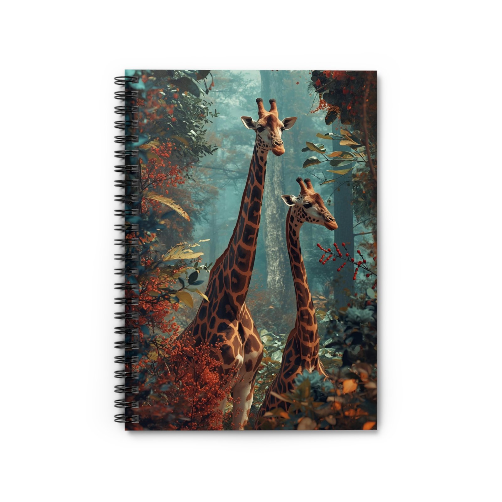 IS_6533 Giraffe Jungle Spiral Notebook - Image 2