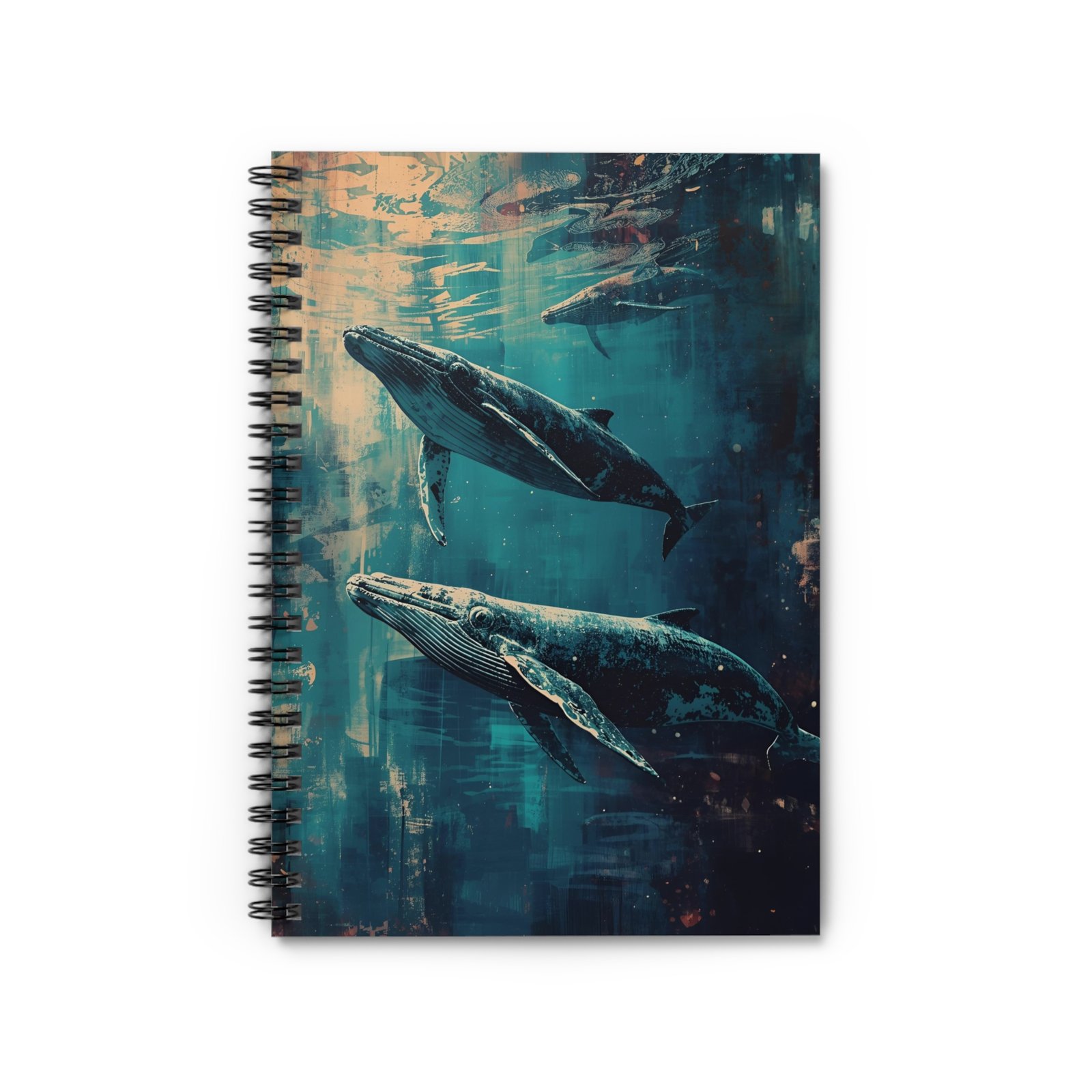 IS_6419 Whale Ocean Spiral Notebook