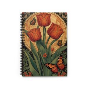 IS_6261 Tulip & Monarch Spiral Notebook