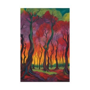 IS_3885 Expressionist Trees Rolled Posters