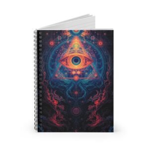 Spiral Notebook — Psychedelic Third Eye Journal (Ruled)