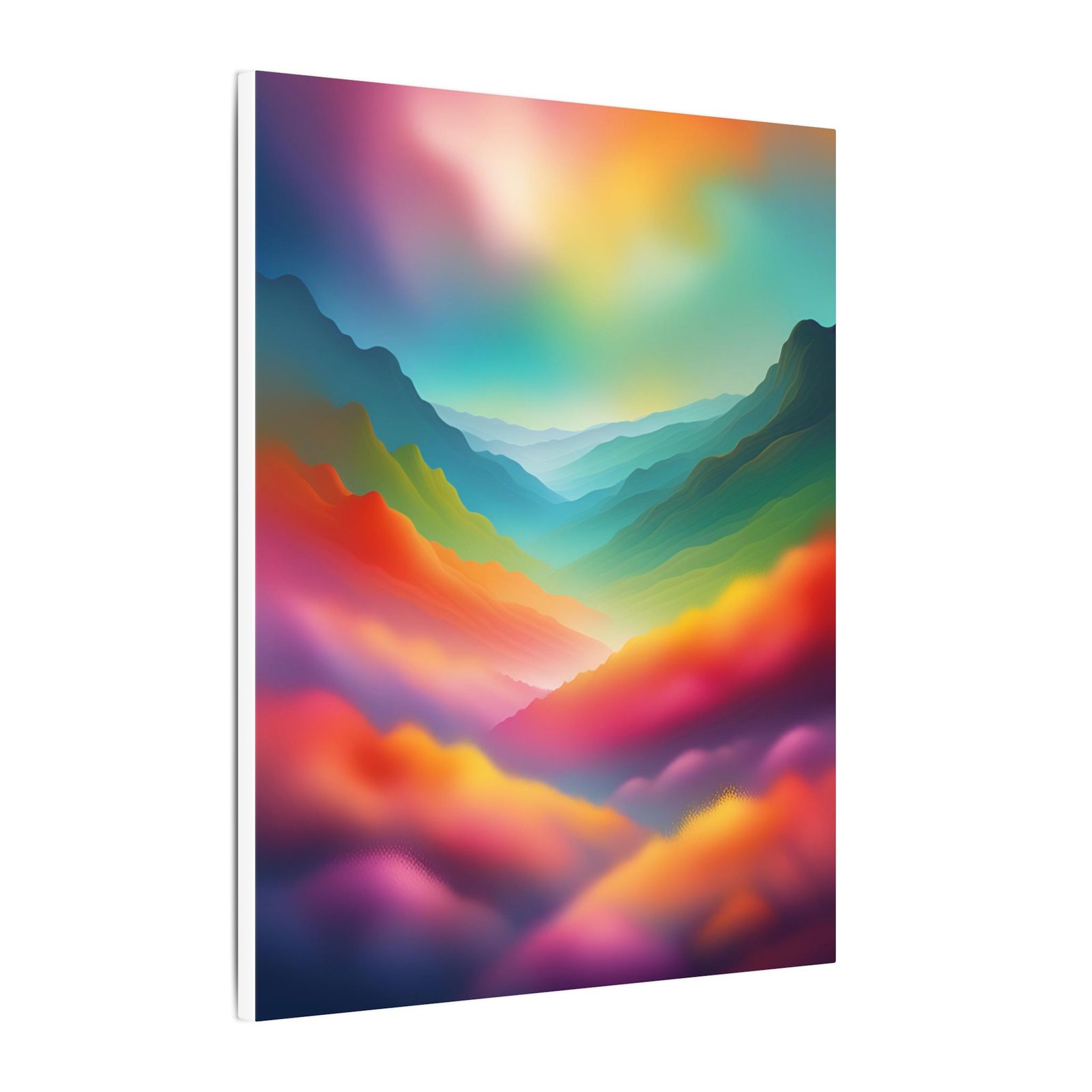 IS_3910 Vibrant Landscape Canvas Print - Colorful Abstract Wall Art - Image 6