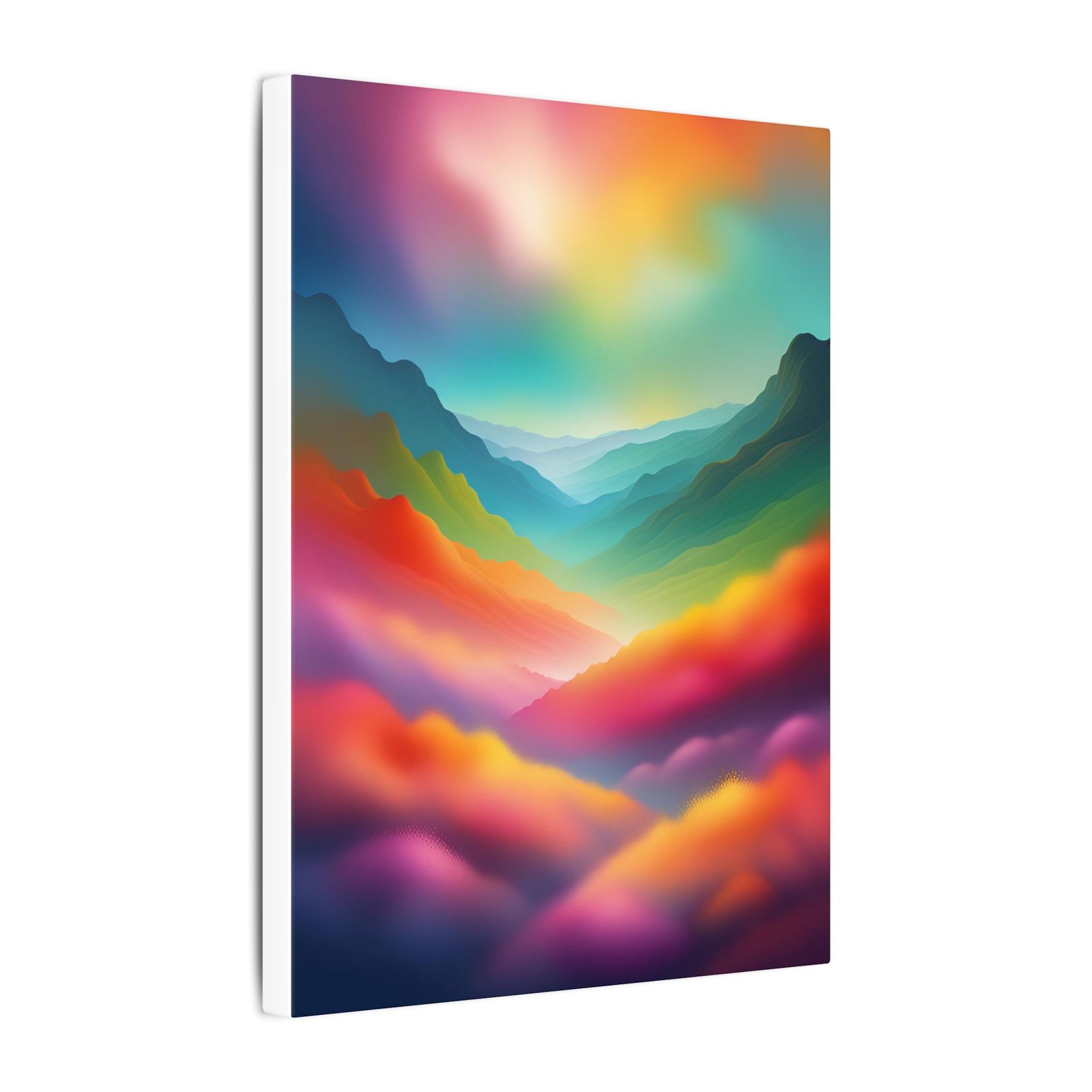 IS_3910 Vibrant Landscape Canvas Print - Colorful Abstract Wall Art - Image 2