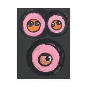 IS_4482 Modern Art Canvas Print - Playful Polka Dots Decor