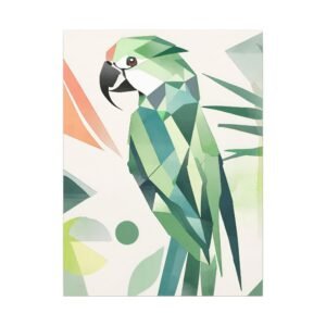 IS_0197 Stylish Parrot Art Canvas - Modern Wall Decor for Nature Lovers