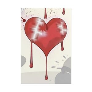 IS_1278 Dripping Heart Rolled Poster