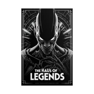 IS_6828 Rolled Poster — 'The Haus of Legends' Black Horror Art Print