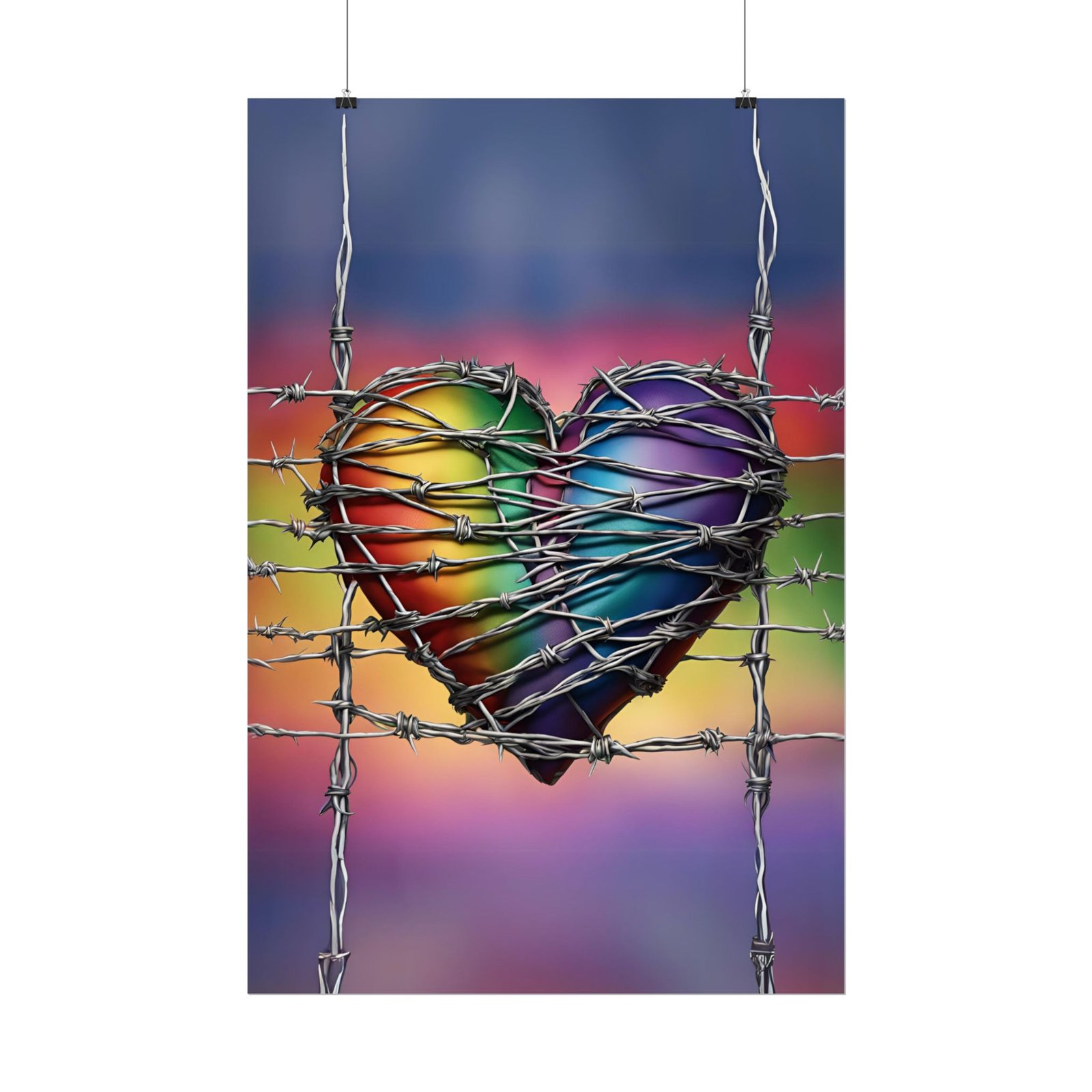 Barbwire Heart Rolled Posters IS_1441 - Image 2