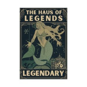 IS_6857 Rolled Poster - 'The Haus of Legends: Legendary' Vintage Mermaid Art Print