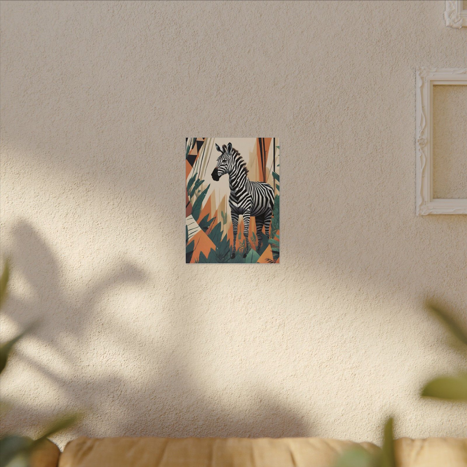 IS_0088 Zebra Art Canvas - Vibrant Jungle Decor for Animal Lovers