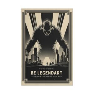 IS_6831 Poster — 'Be Legendary' Vintage Monster Art Print
