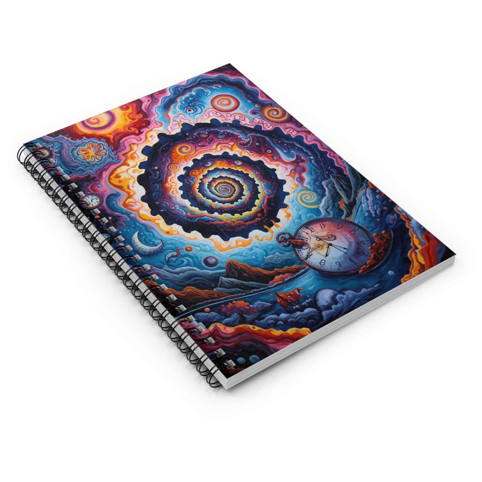 IS_6623 Spiral Notebook โ Psychedelic Spiral Art Ruled Journal - Image 3