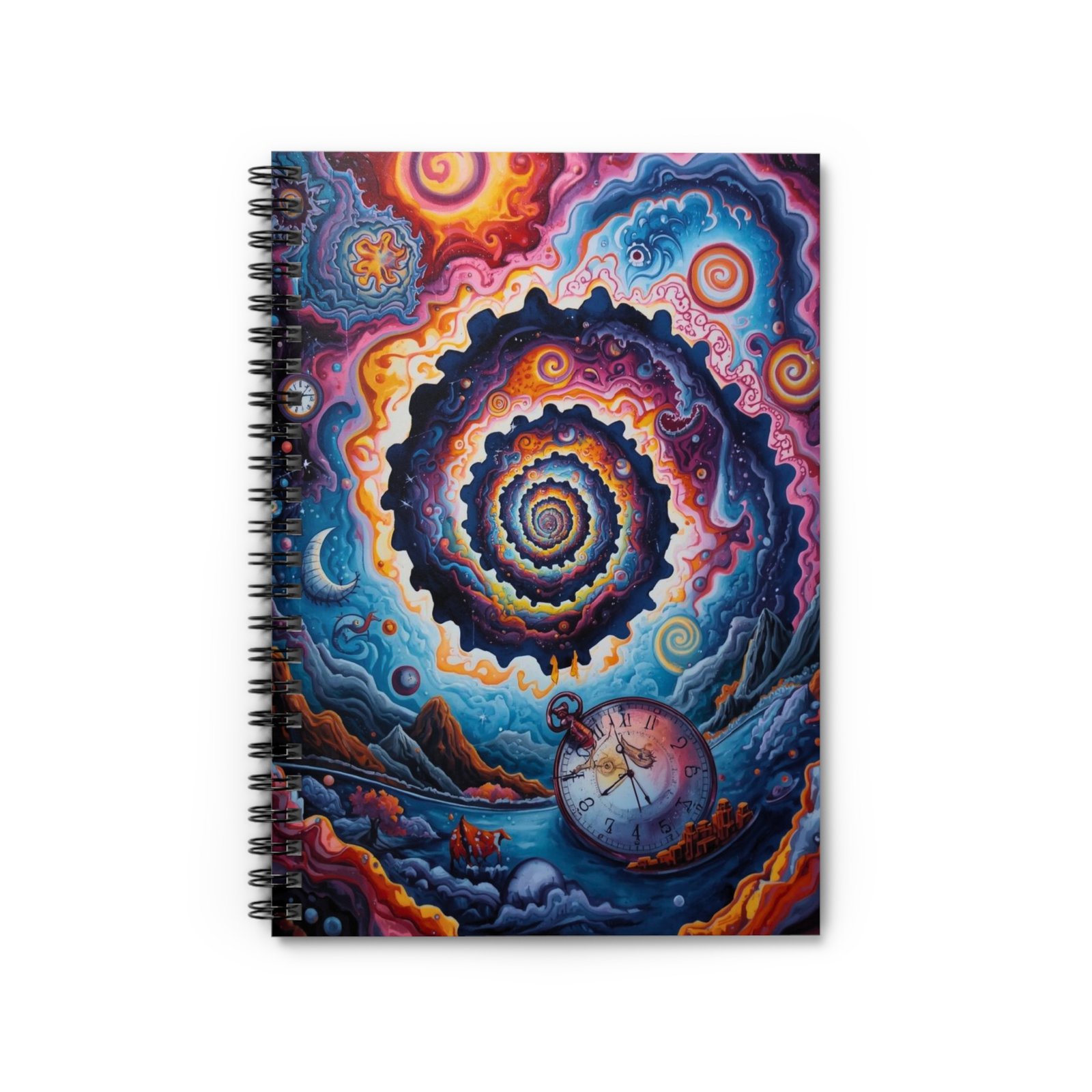 IS_6623 Spiral Notebook โ Psychedelic Spiral Art Ruled Journal - Image 2