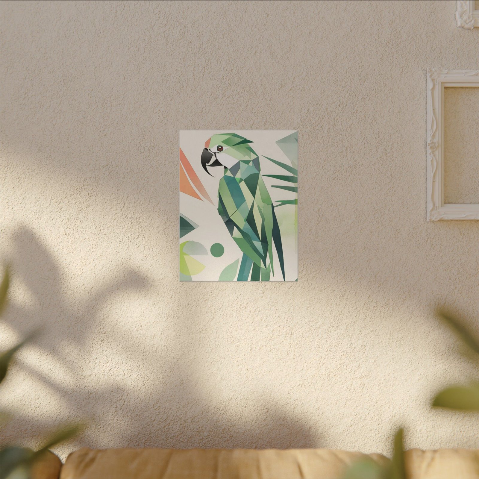 IS_0197 Stylish Parrot Art Canvas - Modern Wall Decor for Nature Lovers - Image 7