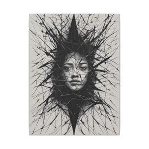 IS_3927 Shattered Reflection Matte Canvas Art Print