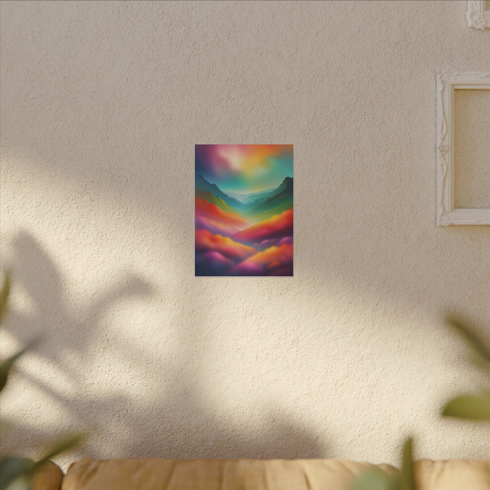 IS_3910 Vibrant Landscape Canvas Print - Colorful Abstract Wall Art - Image 3