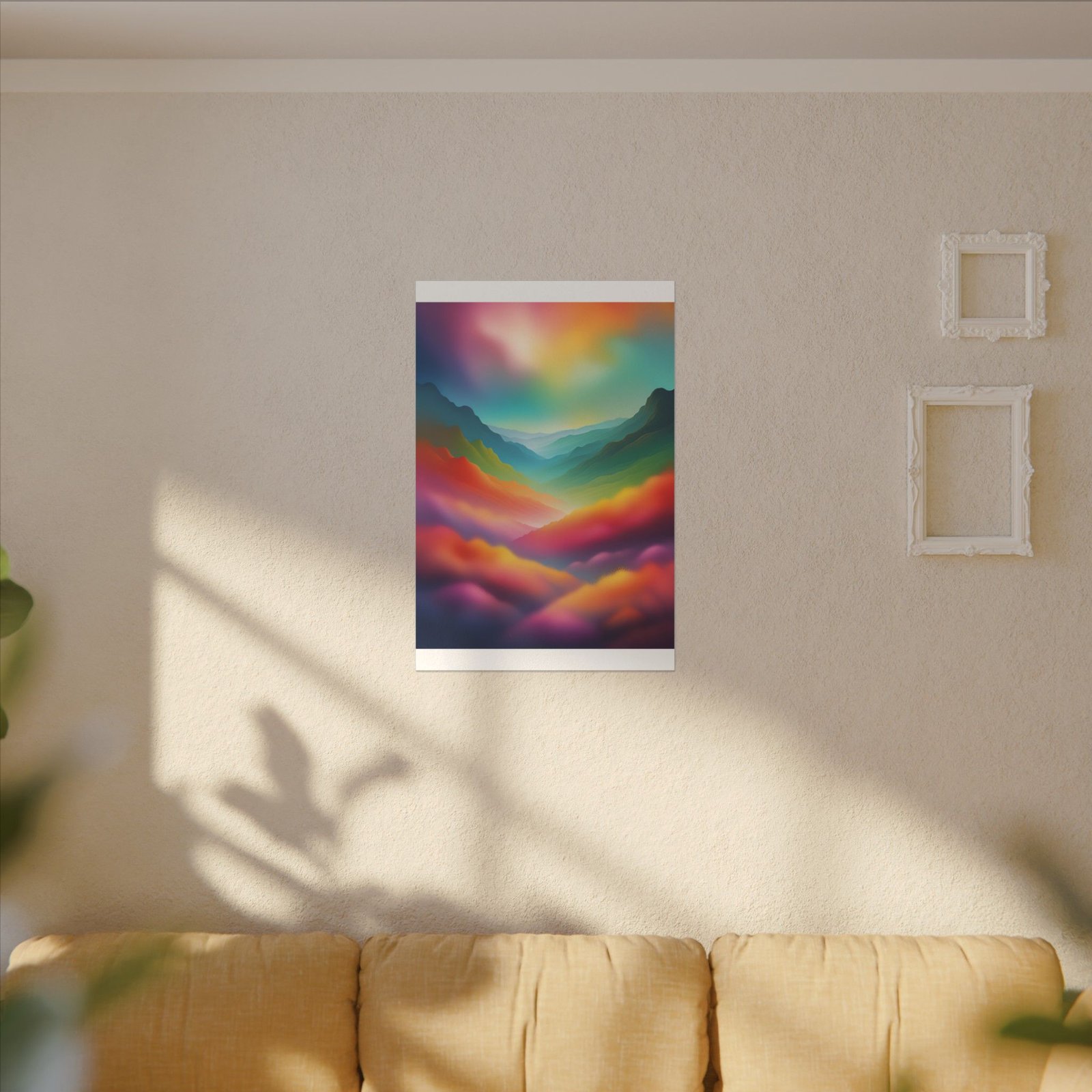 IS_3910 Vibrant Landscape Canvas Print - Colorful Abstract Wall Art - Image 11