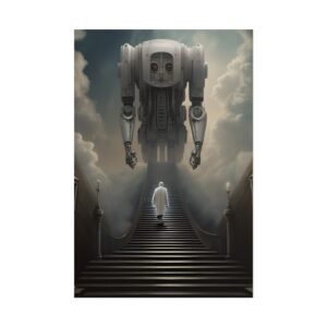 IS_3225 Futuristic Robot Rolled Art Poster