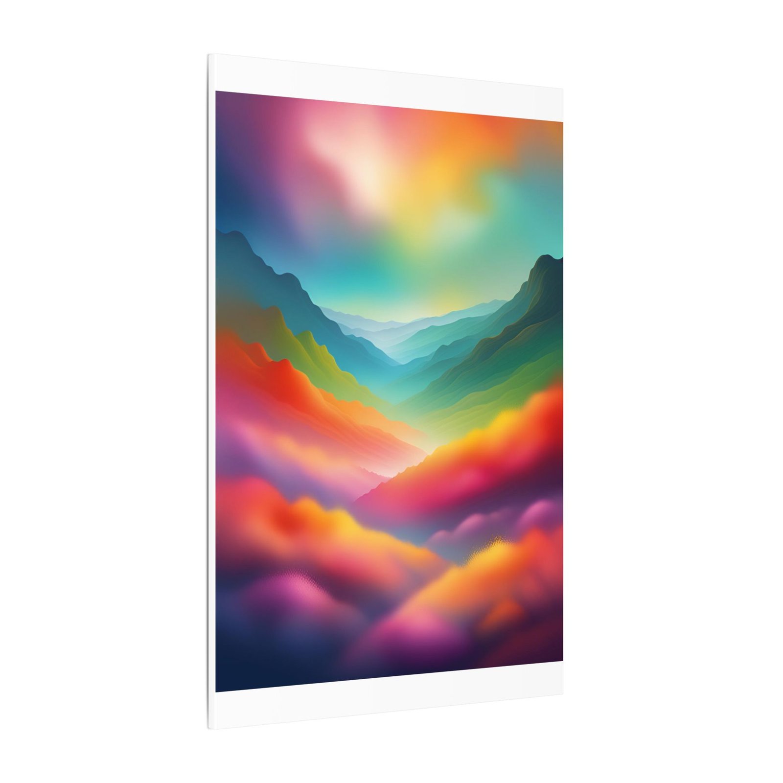 IS_3910 Vibrant Landscape Canvas Print - Colorful Abstract Wall Art - Image 10