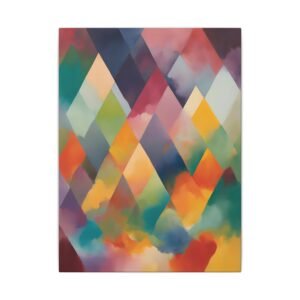 IS_4602 Vibrant Abstract Canvas Art - Multi-Size Stretched Matte Wall Decor