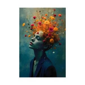 IS_6099 Vibrant Floral Rolled Poster