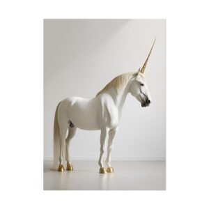 IS_4465 Majestic Unicorn Rolled Poster - Whimsical Home Decor