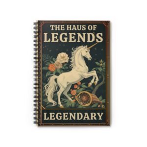 IS_6859 Legendary Unicorn Spiral Notebook — The Haus of Legends Ruled Journal
