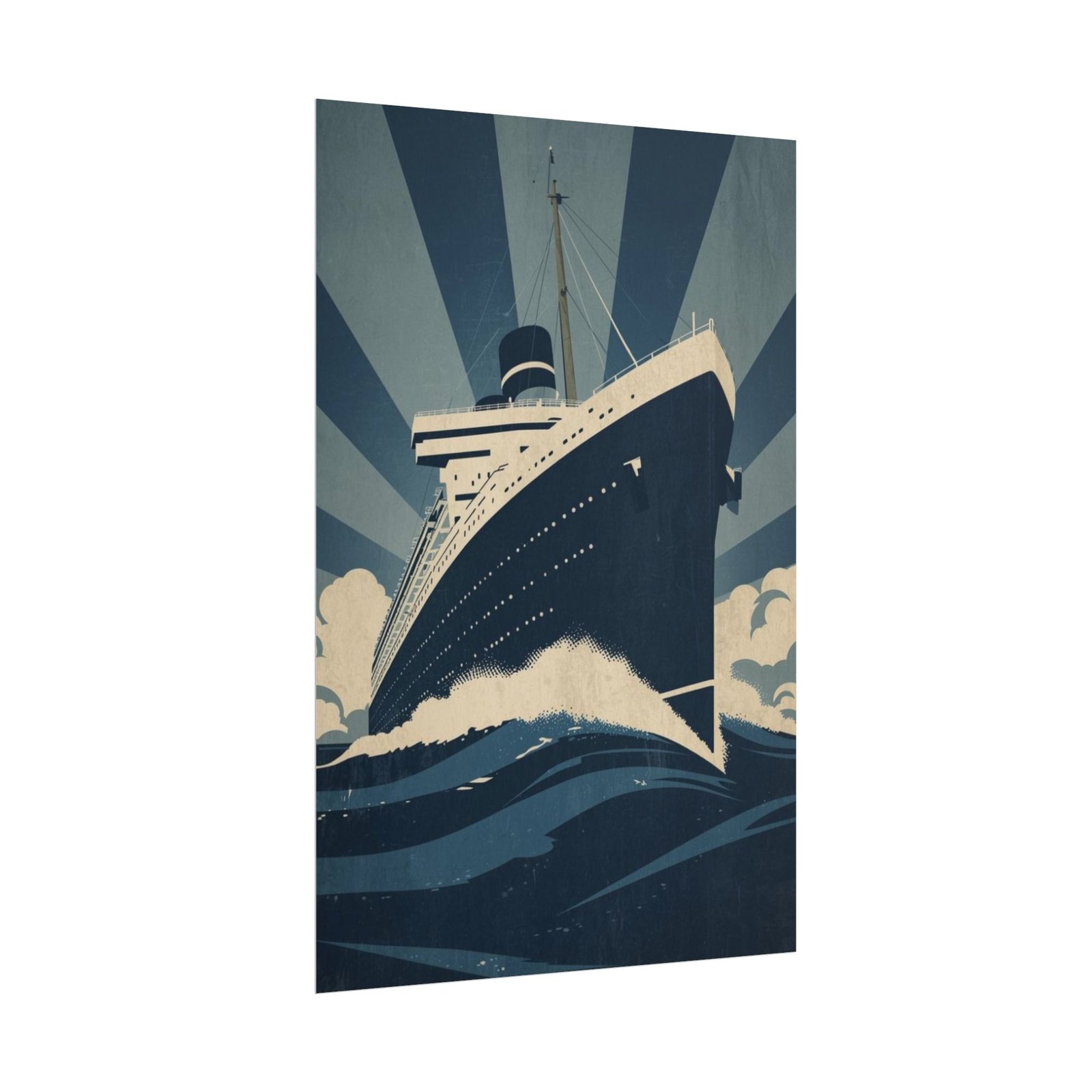 IS_6880 Vintage Ocean Liner Rolled Poster — Nautical Ship Wall Art - Image 3