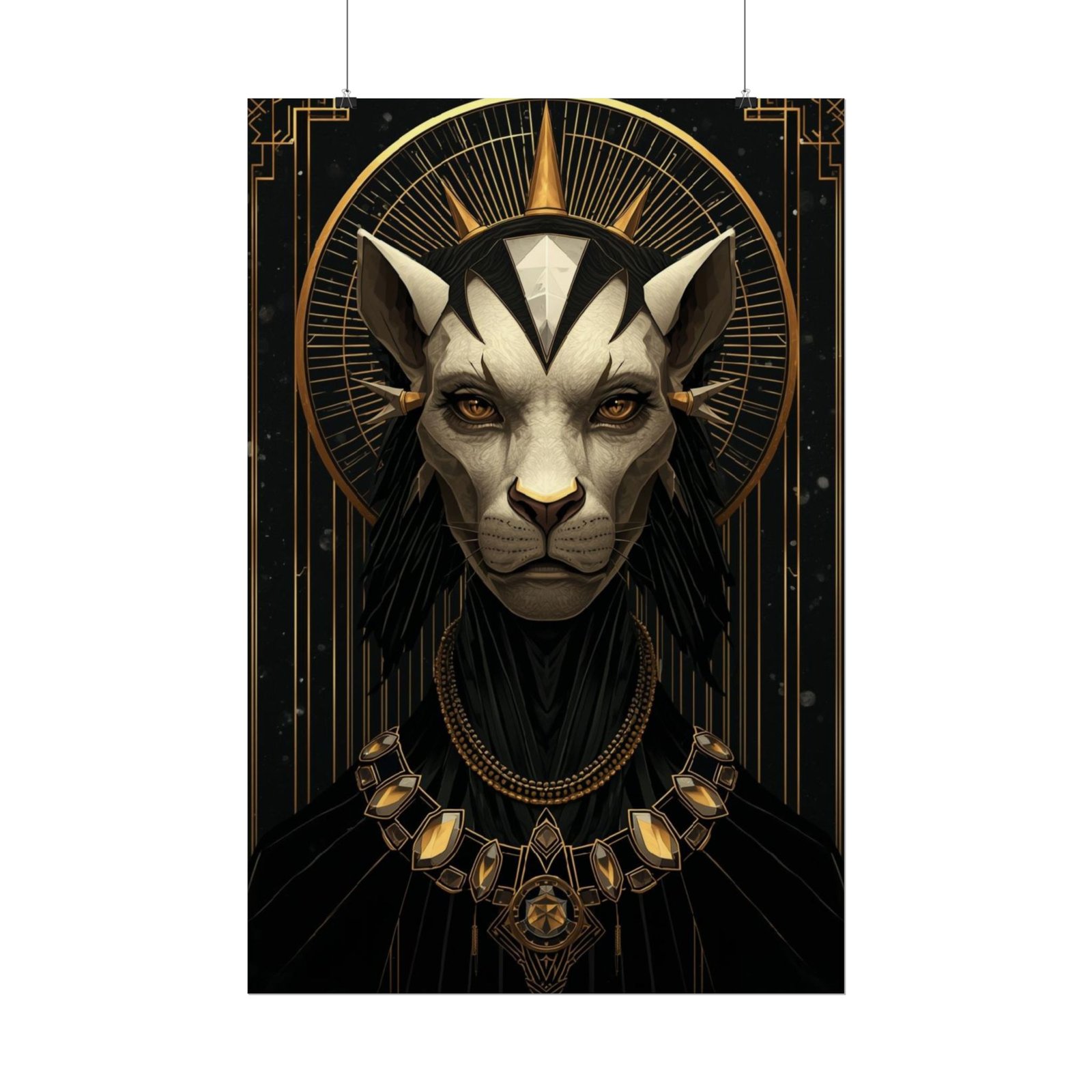 IS_6911 Egyptian Cat Goddess Rolled Poster - Image 2