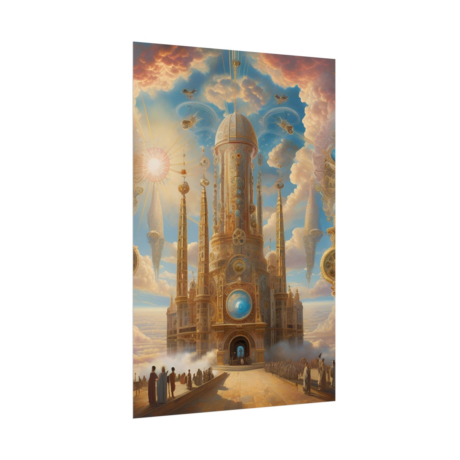 IS_4601 Dreamscape Steampunk Cathedral Rolled Poster - Image 3