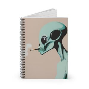IS_4418 Smokingh Alien Spiral Notebook