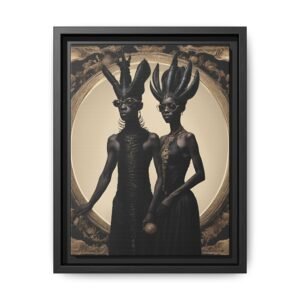 IS_3239 Dark Surreal Portrait Matte Canvas FRAMED 9x12"