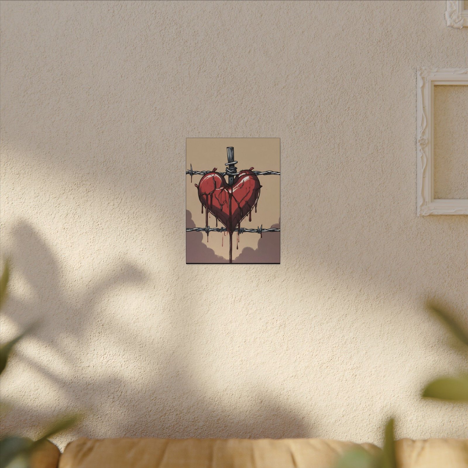 IS_1276 Stake in Heart Matte Canvas 9x12" - Image 3