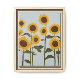 IS_4201 Sunflower Matte Canvas FRAMED 9x12"