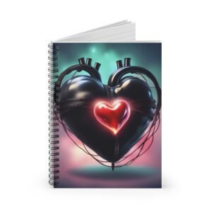 Black Heart Spiral Notebook IS_1562