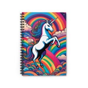 IS_6557 Psycadelic Unicorn Spiral Notebook - Ruled Line