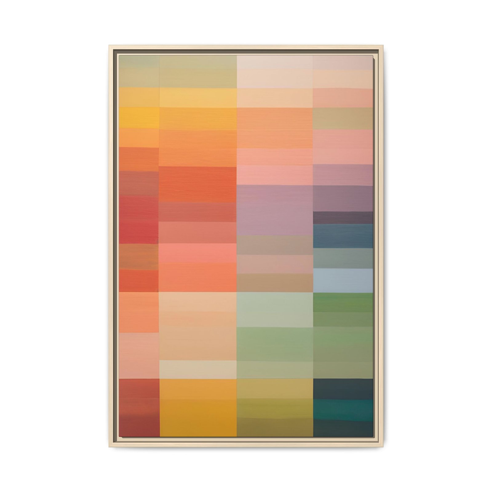 IS_3904 Multicolor Modern Matte Canvas FRAMED 24x36" - Image 7