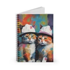 IS_631 Portrait Two Cats Spiral Notebook
