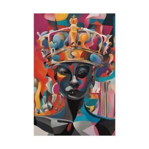 IS_0004 Abstract Cubist Queen Rolled Poster