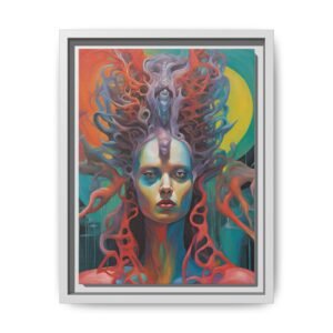 IS_0383 Surreal Alien Matte Canvas, FRAMED 9x12"