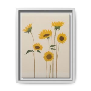 IS_4200 Sunflower Meadow Matte Canvas FRAMED 9x12"