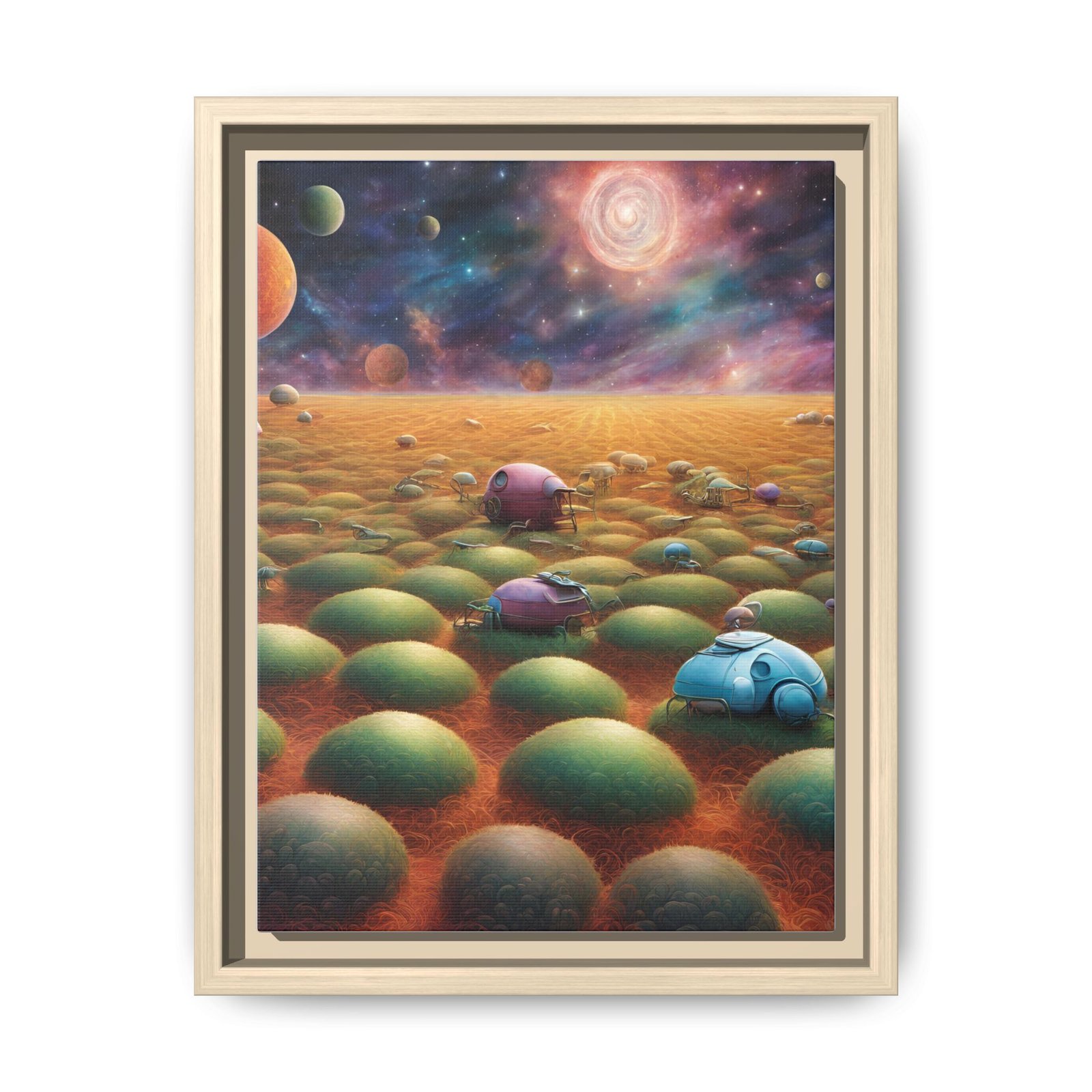 IS_0348 Surreal Landscape Matte Canvas FRAMED 9x12" - Image 7