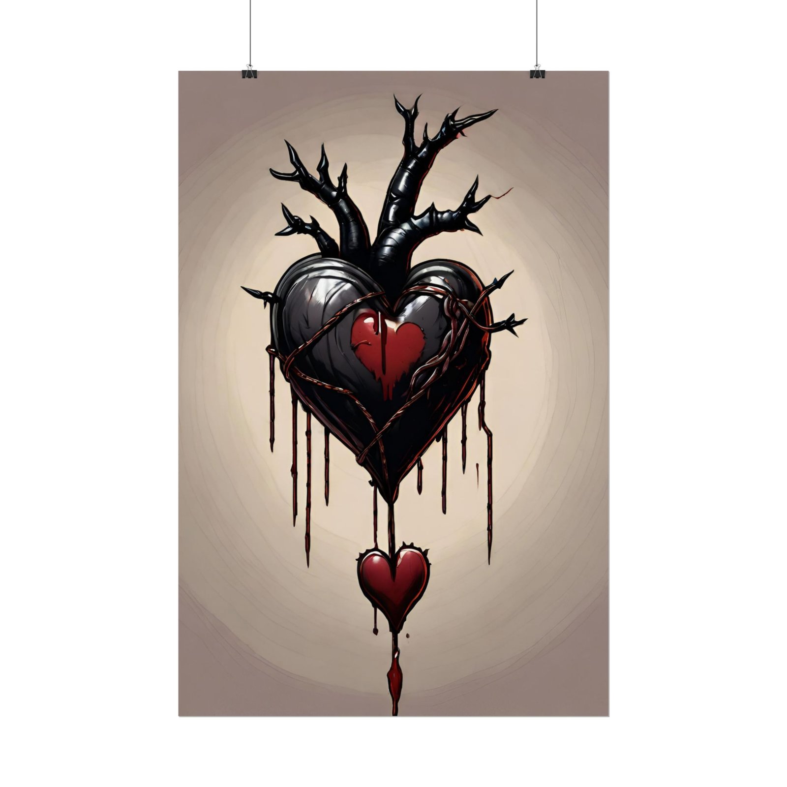 IS_1265 Dark Heart Rolled Poster - Image 2