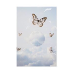 IS_6911 Butterfly Sky Poster — Dreamy Cloudscape Wall Art