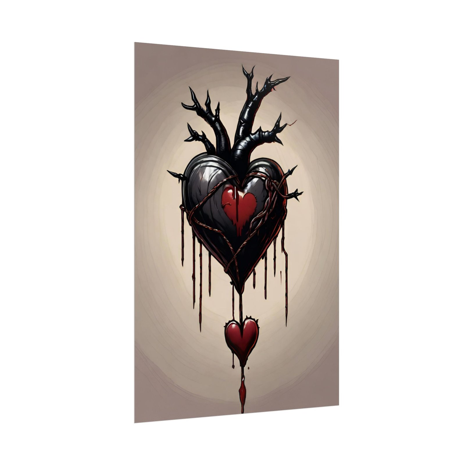 IS_1265 Dark Heart Rolled Poster - Image 3